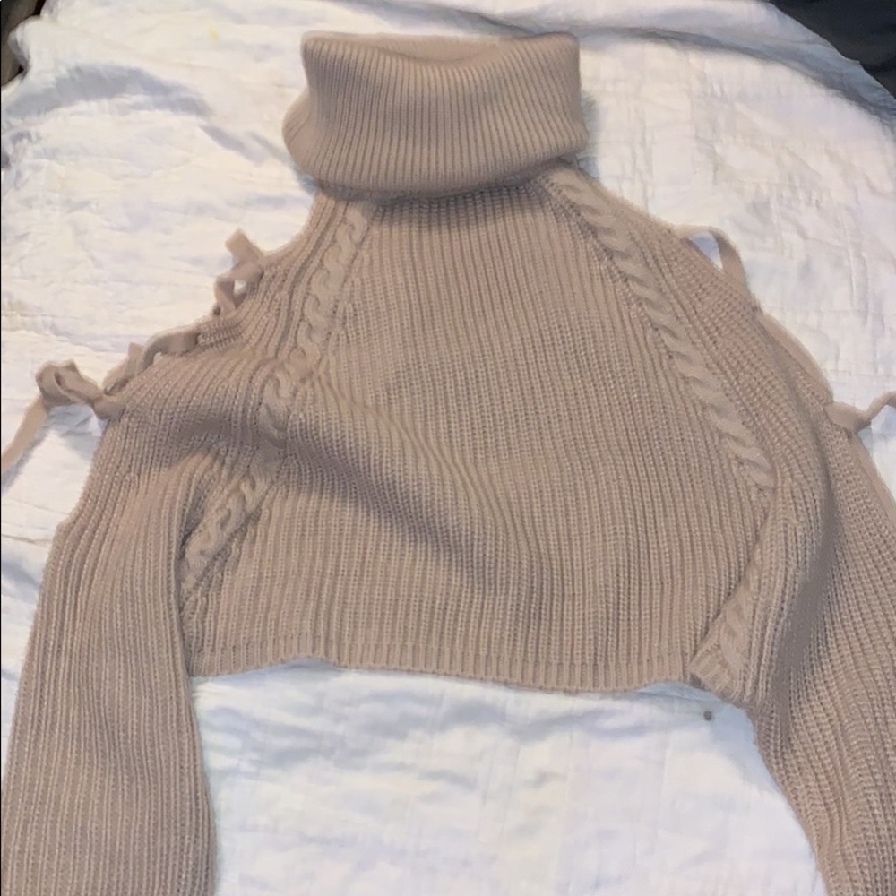 Tan turtle neck sweater